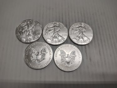 (5) silver eagles