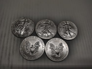 (5) silver eagles