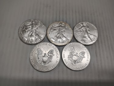 (5) silver eagles