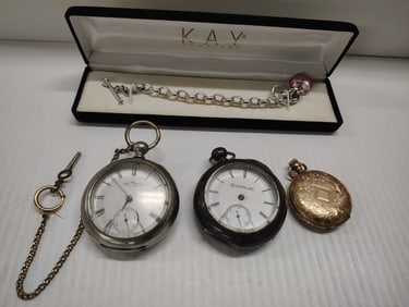 pocket watches for parts and bracelet