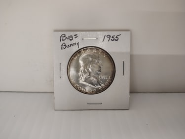1955 Bugs Bunny Franklin half dollar