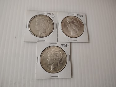 (3) peace dollars