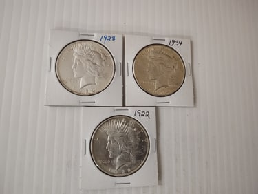 (3) peace dollars