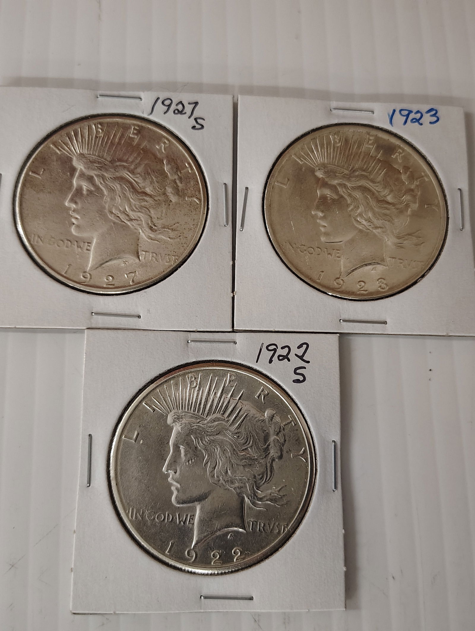 (3) peace dollars (1 of 2)