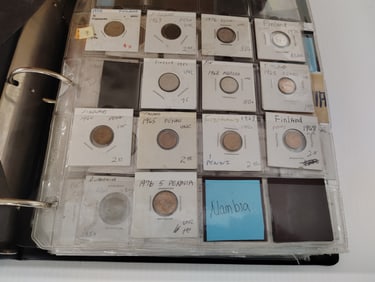 album of foreign coins