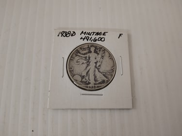 1938 d walking half dollar