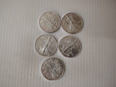 (5) silver eagles