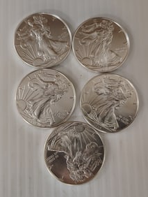 (5) silver eagles
