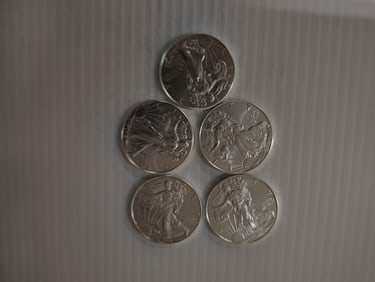 (5) silver eagles