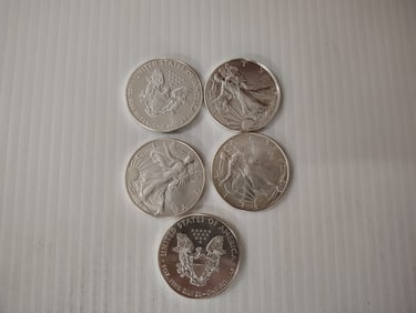 (5) silver eagles