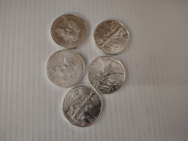 (5) silver eagles