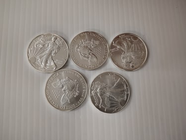 (5) silver eagles