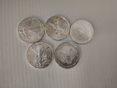 (5) silver eagles