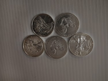(5) silver eagles