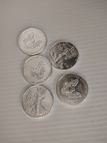 (5) silver eagles