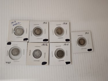 (7) Barber dimes