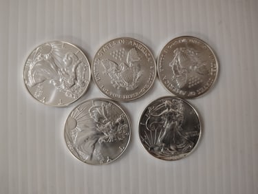 (5) silver eagles