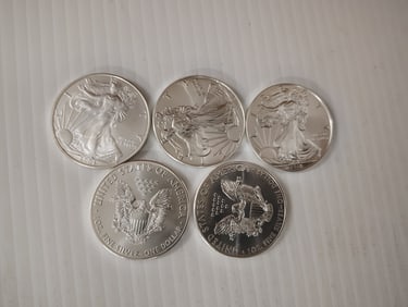 (5) silver eagles