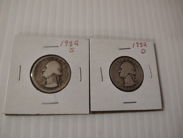 1932s and 1932 d quarters