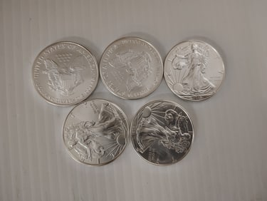 (5) silver eagles