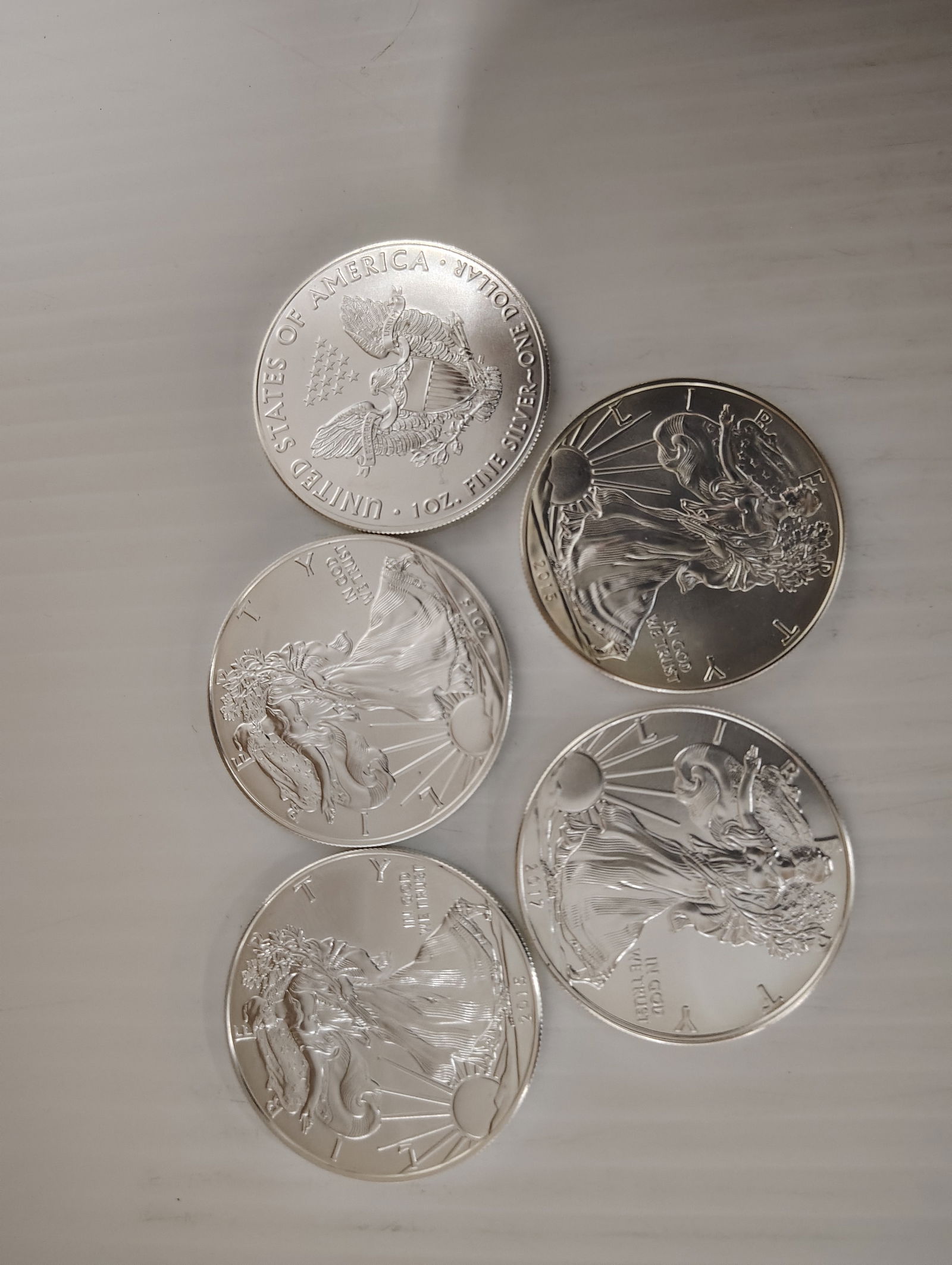 (5) silver eagles (1 of 1)