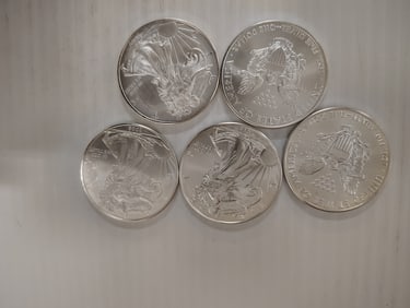 (5) silver eagles