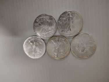 (5) silver eagles