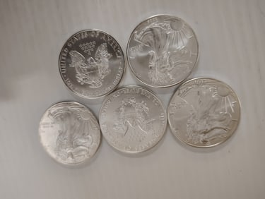 (5) silver eagles