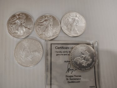 (5) silver eagles