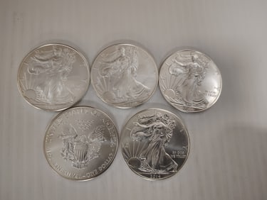 (5) silver eagles