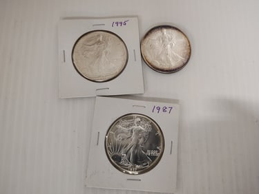 (3) silver eagles