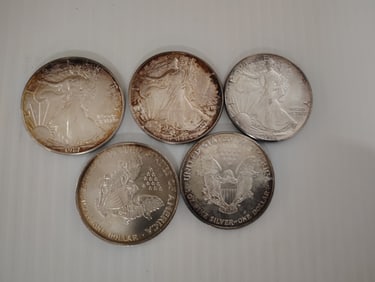 (5) silver eagles
