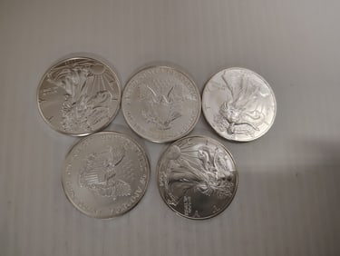 (5) silver eagles