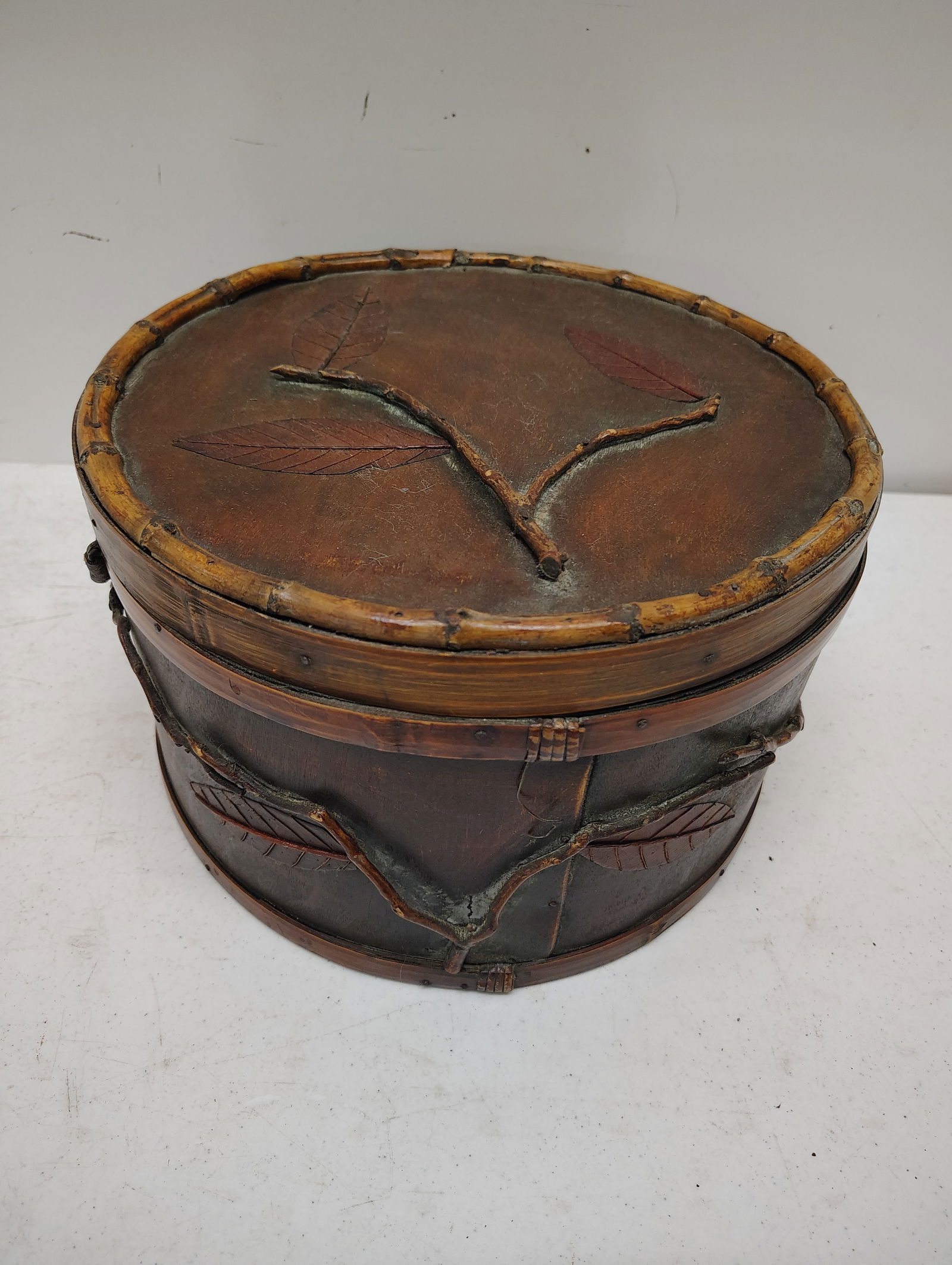 wooden box: folk art bentwood