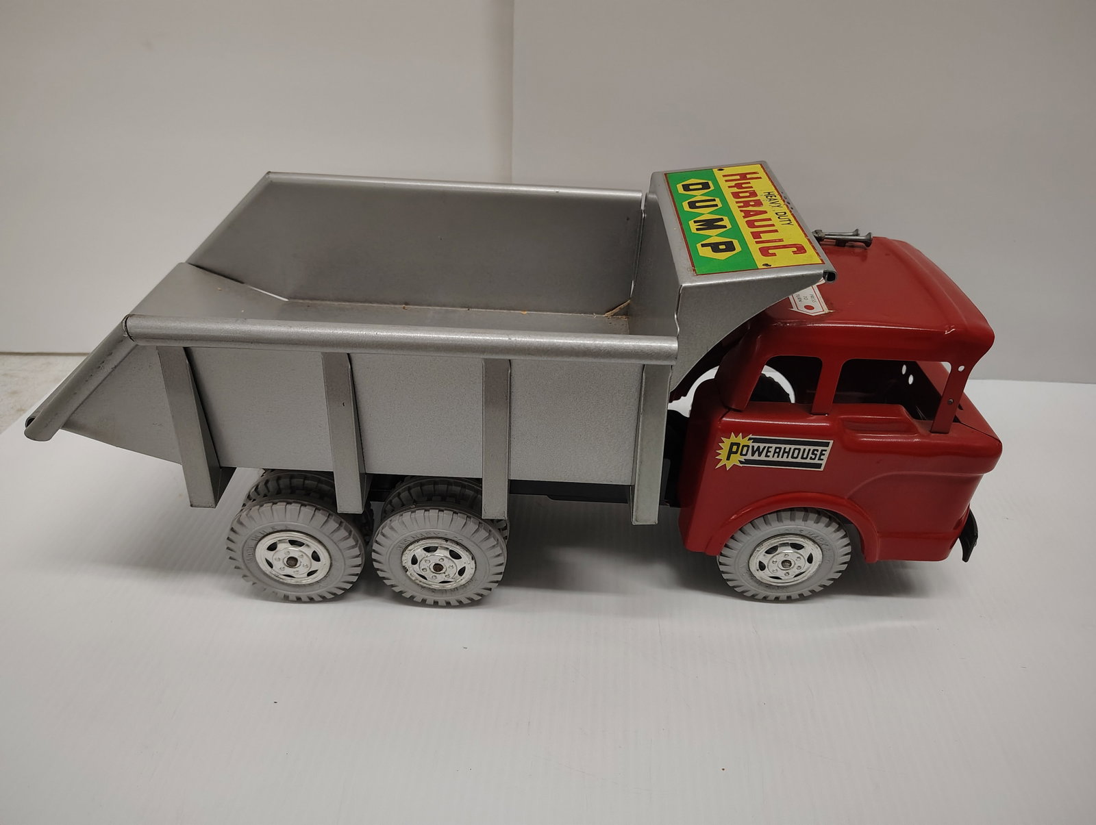 toys: marx powerhouse heavy duty hydraulic dump truck 20 long near mint condition 100% complete