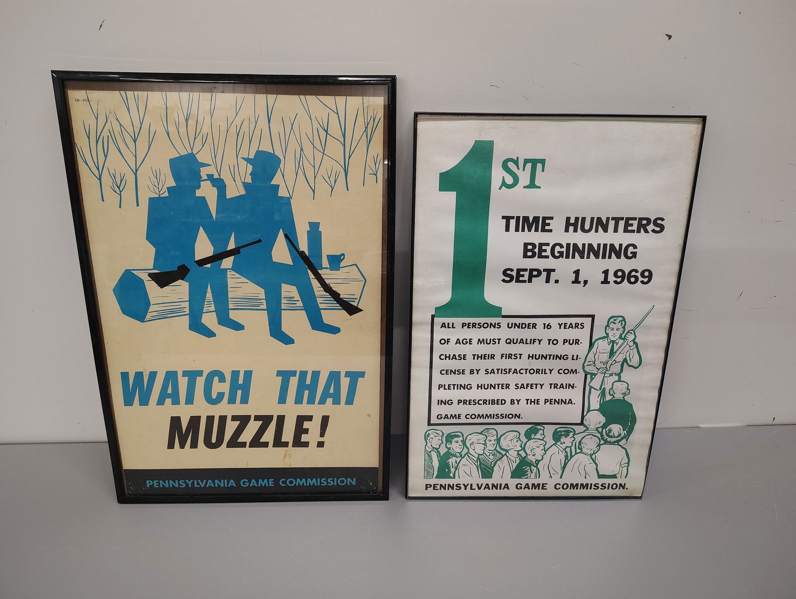 Posters: 2 pa game commission posters framed