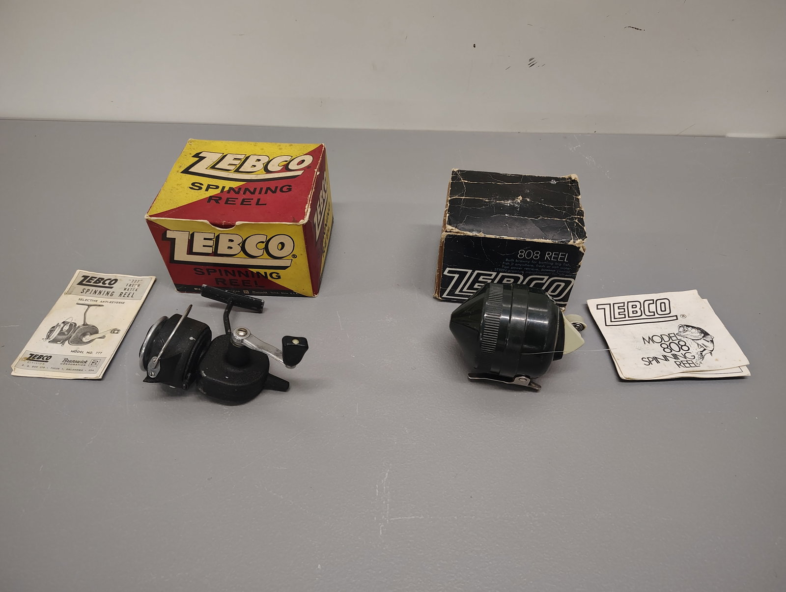 Fishing items: zebco 777 zebco 808 looks like these have been used with original box