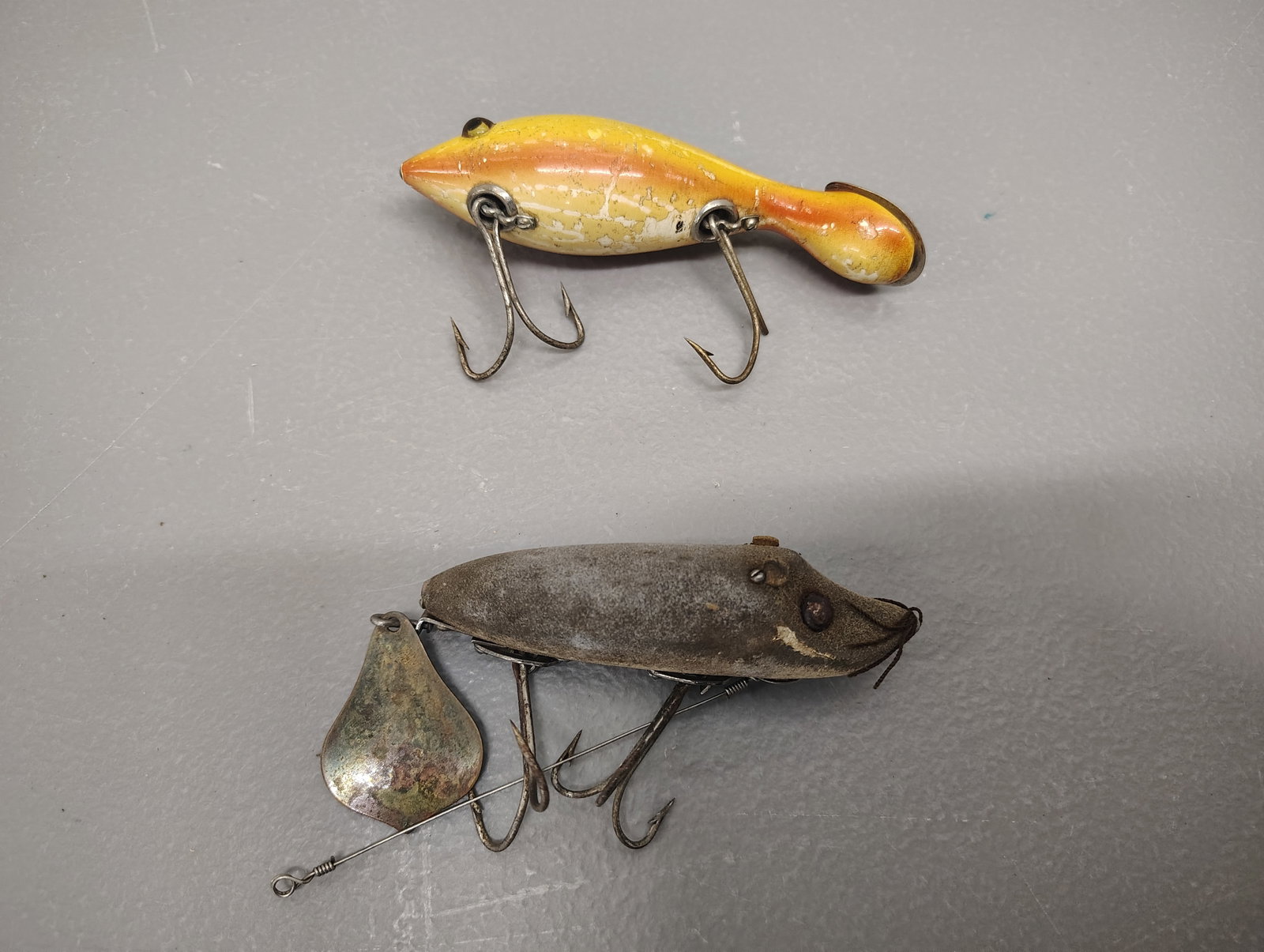 Fishing items: heddon- tad-polly heddon flaptail