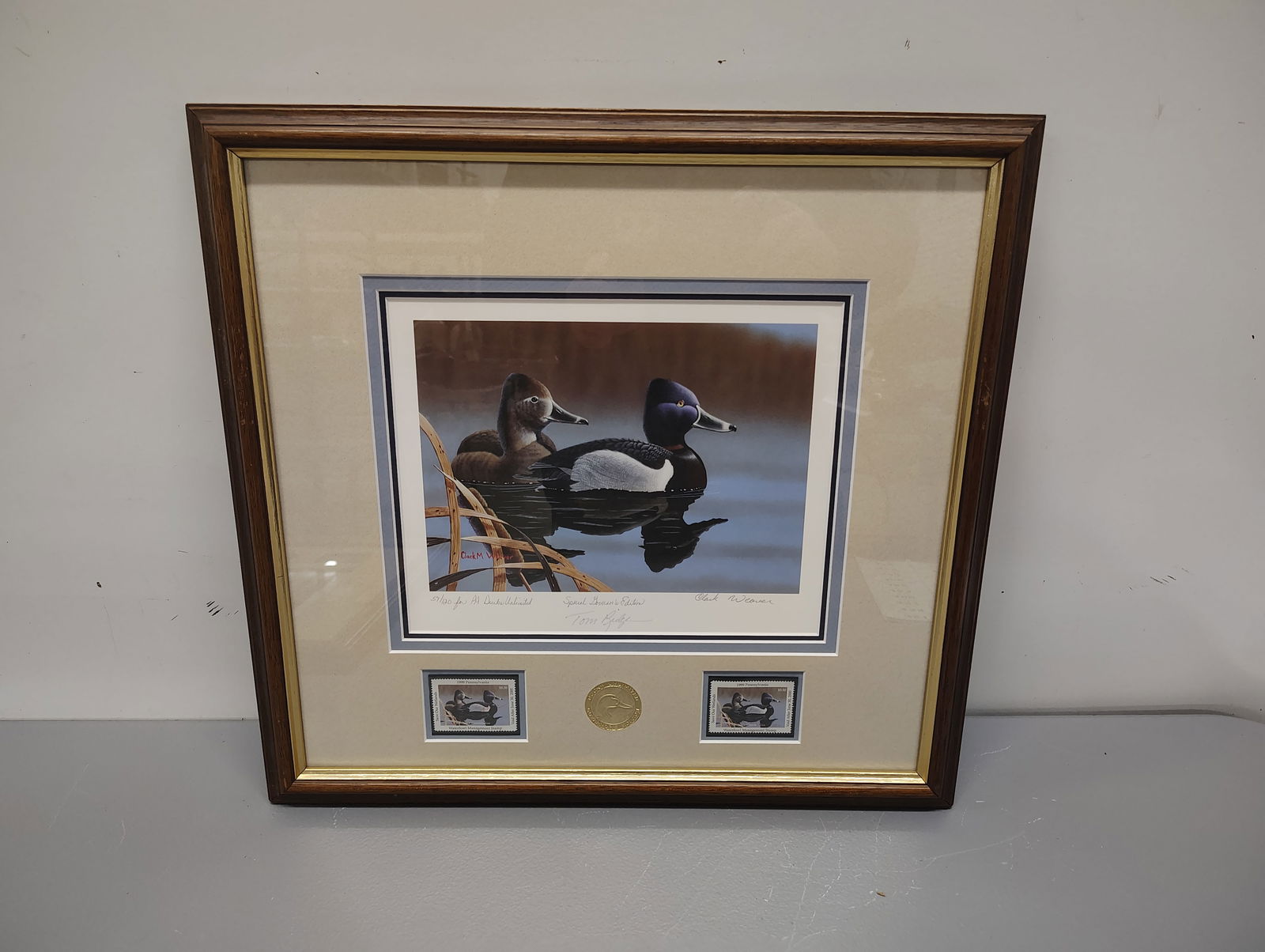 Print: 1999 ducks unlimited governors edition tom ridge by mark weaver