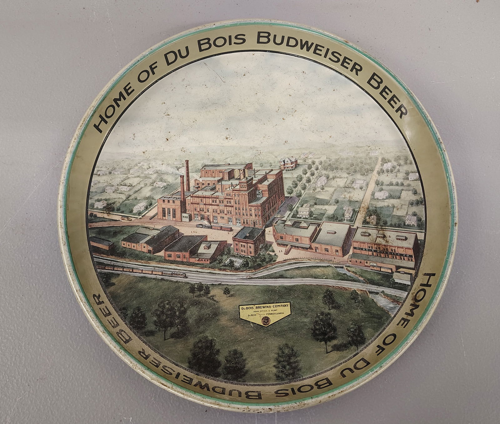 Beer tray: DuBois Budweiser tray