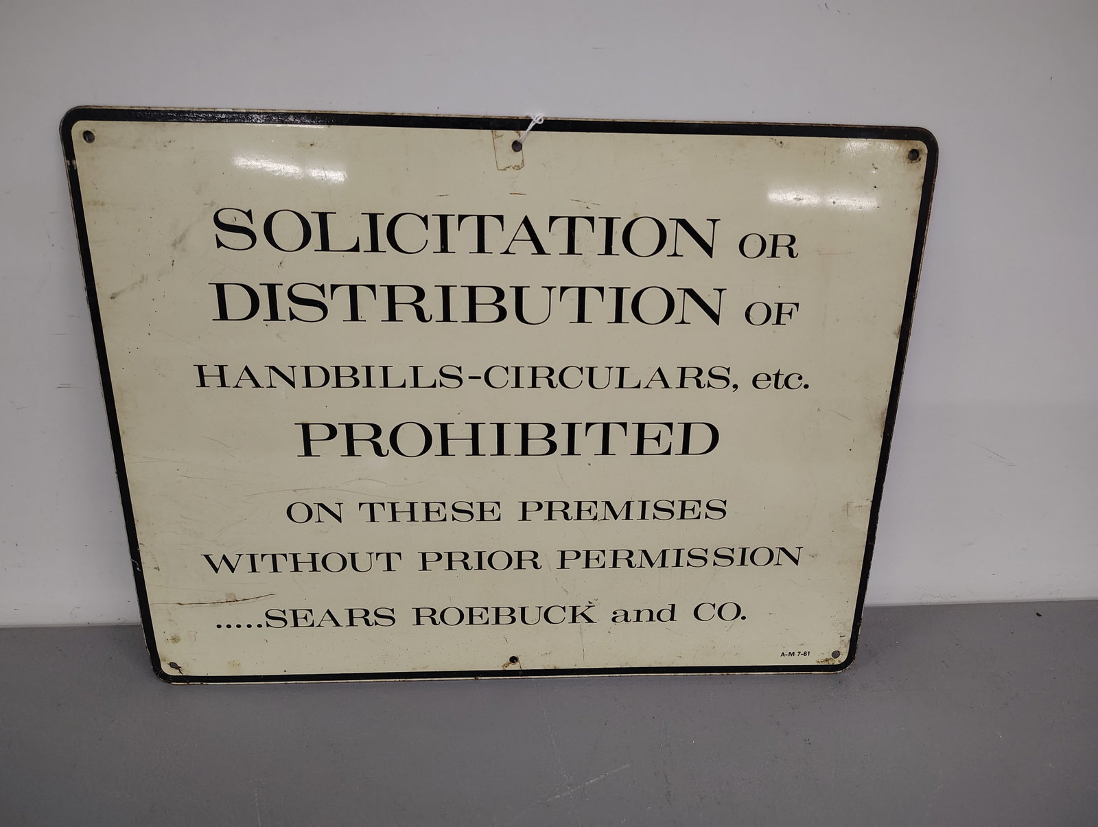 Sign: Solicitation from Sears Roebuck and Co SST