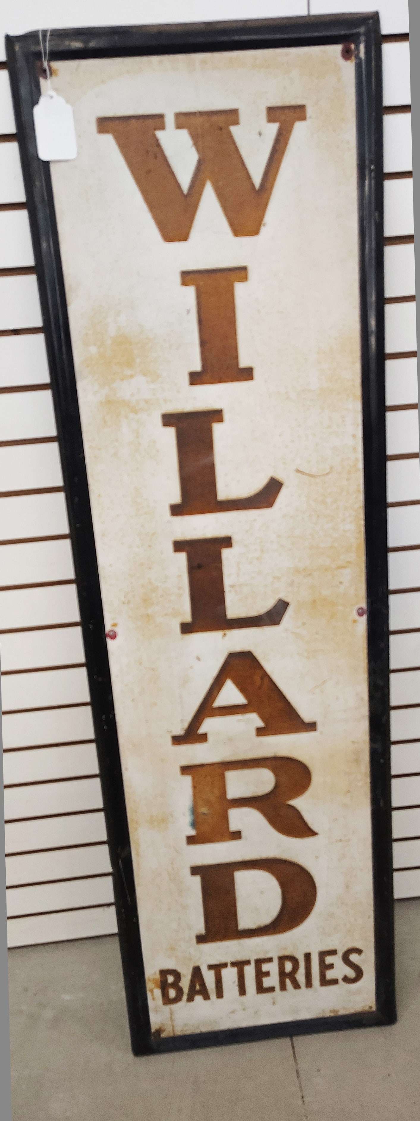 Sign: Willard Batteries SST