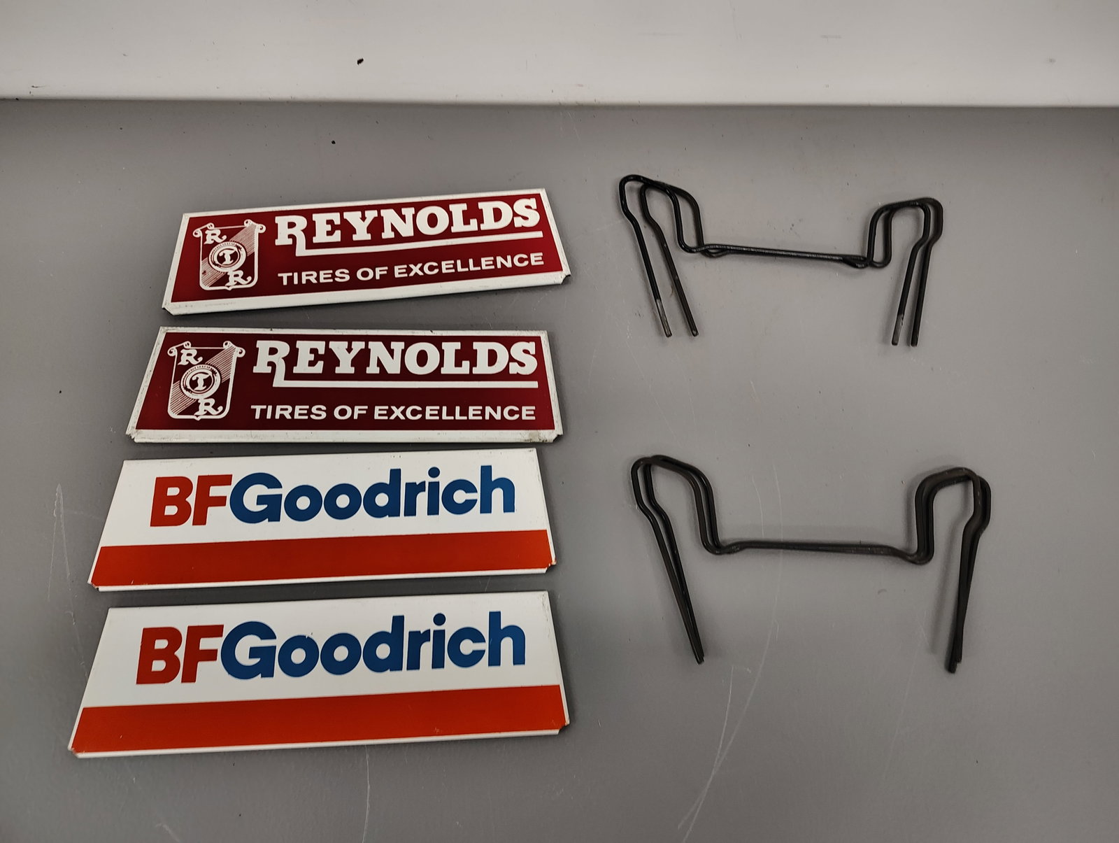 Tire Stands: BF Goodrich and Reynolds Tire stands
