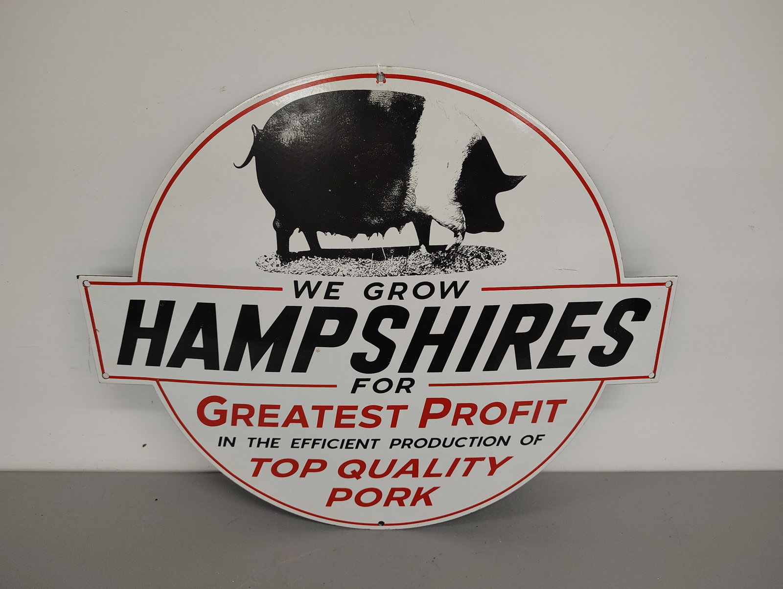 Sign: "We Grow Hampshires" SSP