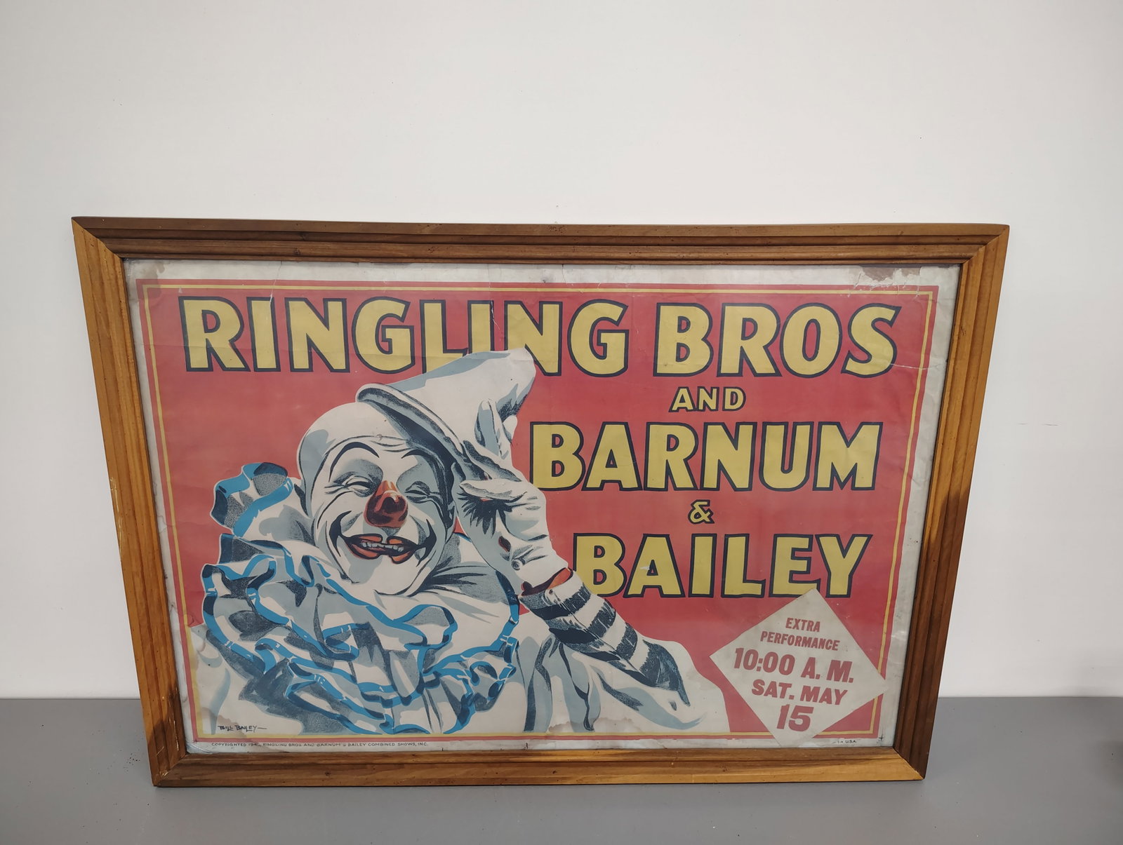 Poster: Gingling Bros. and Barnum & Bailey poster framed