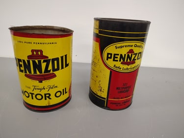 oil and lube cans