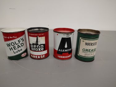 grease and lube cans