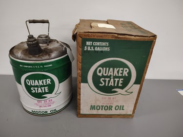 large oil can with original box