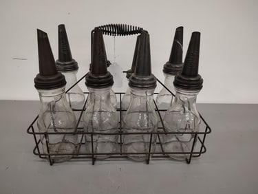 oil bottles in carrying case