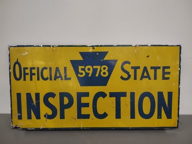 Inspection sign